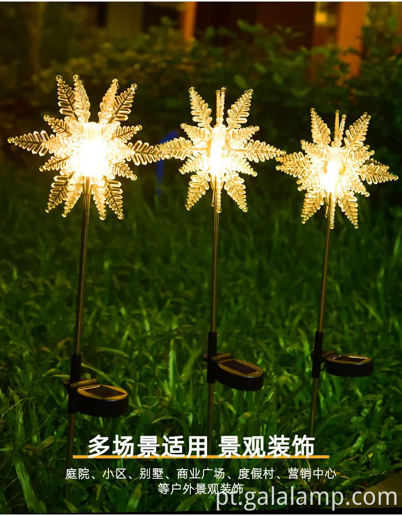 Luzes de festivais de LED montes de energia solar vibrantes para jardins ao ar livre